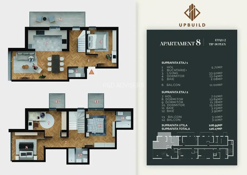 Duplex 5 camere deosebit lux, bloc nou, Decebal-Alba Iulia/ Comision 0 - 8