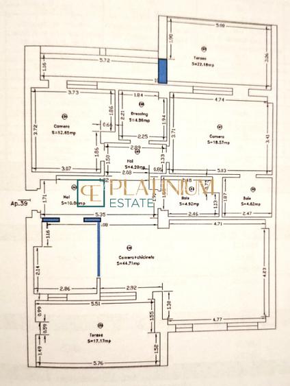 P4788 PENTHOUSE cu 3 camere  zona Torontalului, terasa 40 MP, Parcare Subterana - 12