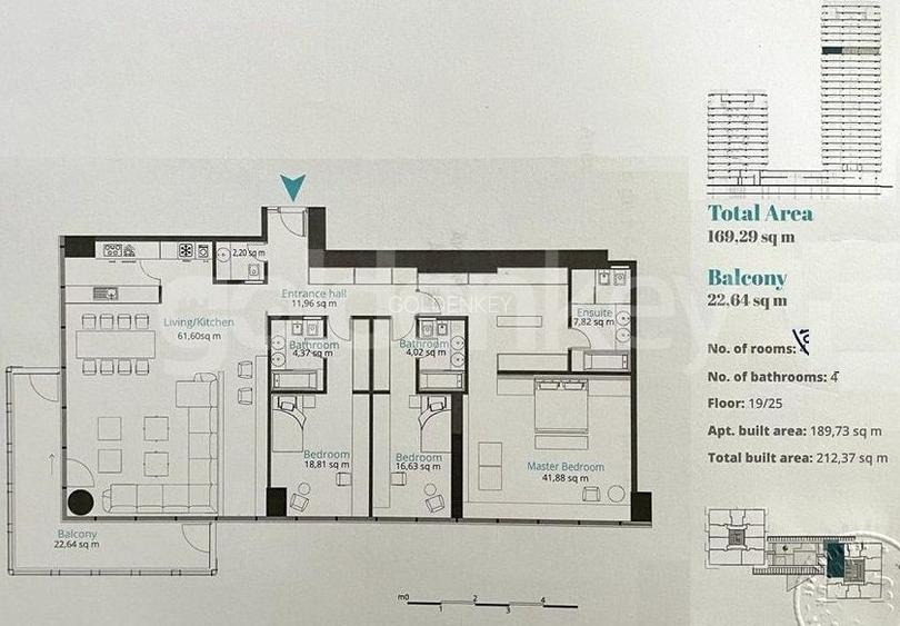 Vedere de exceptie! Apartament nou cu 4 camere, 4 bai | 212mpc - 1