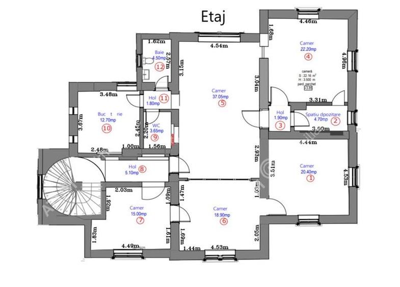 Vila cu 609 mp utili si teren de 950 mp in Sibiu zona Ultracentrala - 11