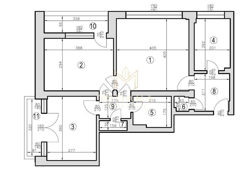 3 camere Gara de Nord | Etaj 1 | 2 balcoane | 61 mp - 10
