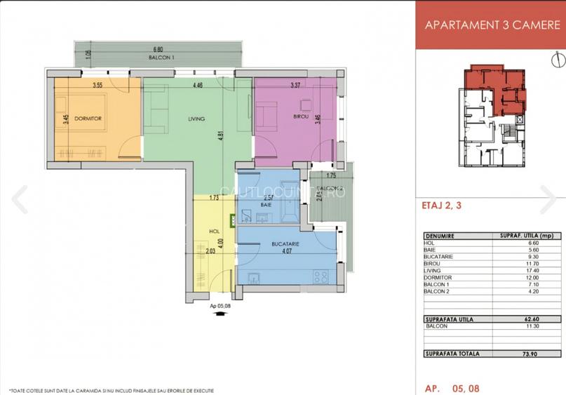 Apartament 3 camere de vanzare Berceni | Metrou Aparatorii Patriei | 0% comision - 2