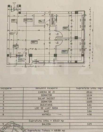 Apartament cochet, 3 camere, balcon, parcare, Zona Florilor - 12