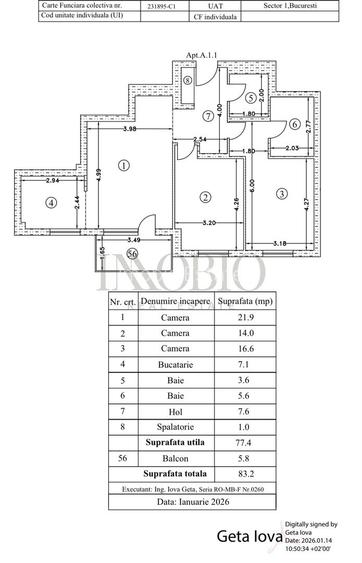 Apartament 3 Camere | Imobil Nou | Atrium Plaza - 14