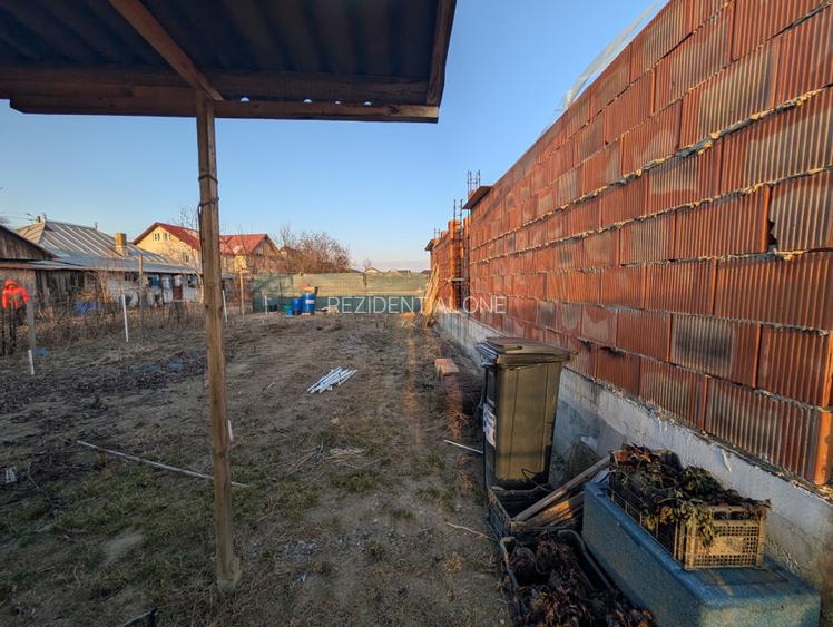 Teren 580m Șerbanesti cu casa in constructie  - 8