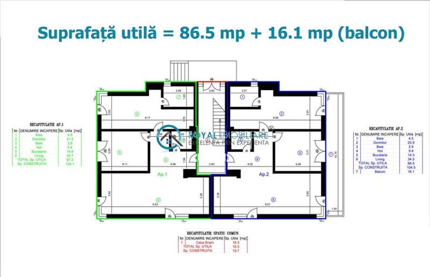 Royal Imobiliare-Vanzare Apartament 3 Camere Zona Albert - 10