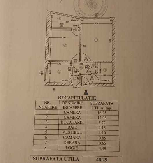 Apartament 2 camere decomandat, 49 mp, la 10 minute de metrou Brâncoveanu