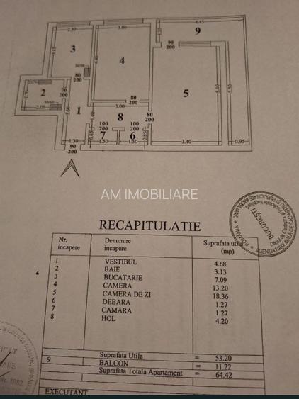 AP. 2 CAMERE, BLOC REABILITAT - METROU 2 MINUTE, MOBILAT, COMISION 0% - 6