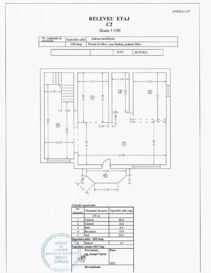 CENTRAL Buftea, langa Palatul Stirbey, vila S+P+E la pret de apartament - 3