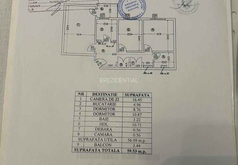 Apartament 3 camere  decomandat – zona Titan - 1 Decembrie - 16
