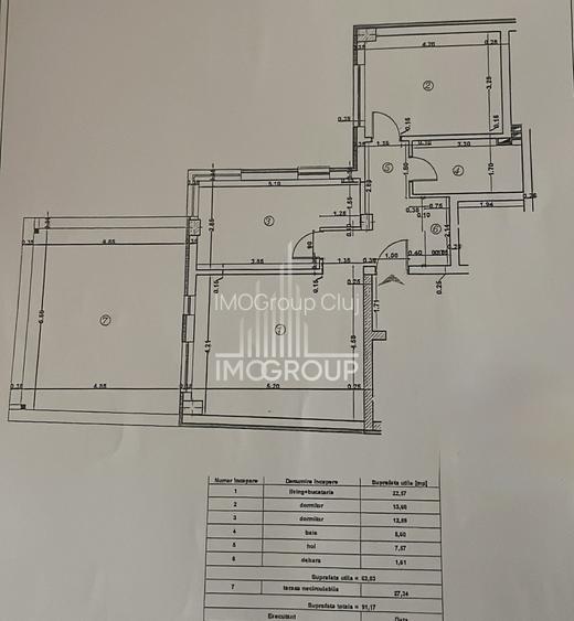 Apartament cu 3 camere | Terasă 27 mp | Etaj 2 | Zona Rivus - 10