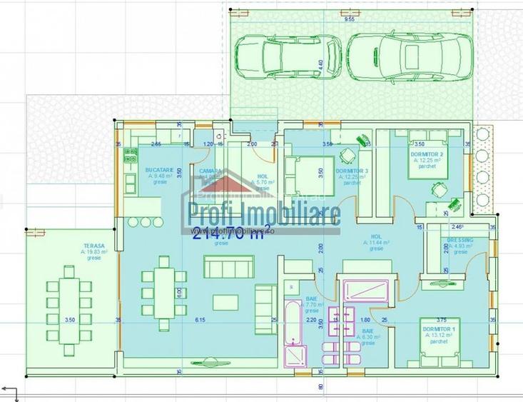 Teren 540mp Zimand Cuz, Proiect casa Parter 10 min. de zona Podgoria- Arad - 3