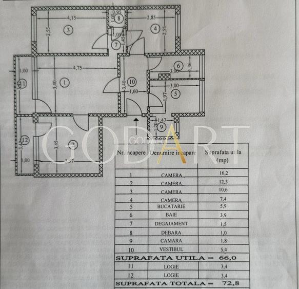 Apartament 4 camere | Ultracentral | Bloc 1961 - 18