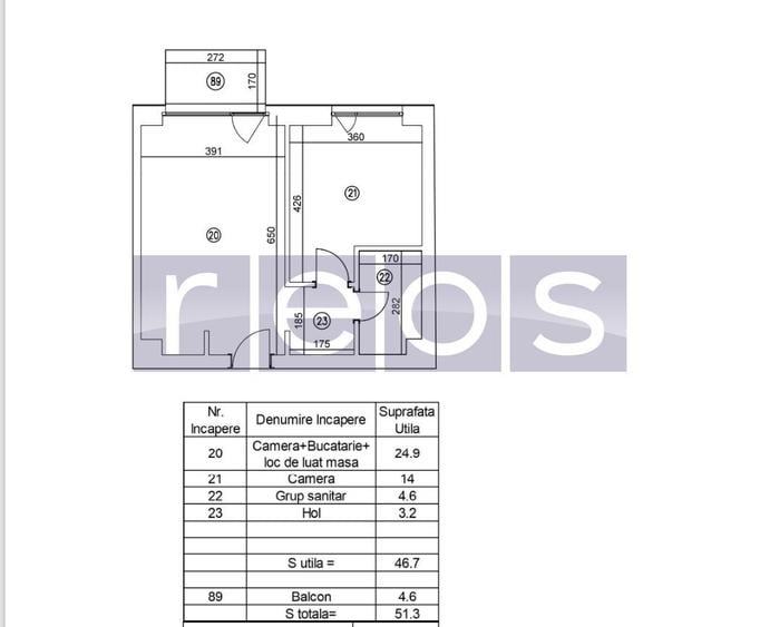 VANZARE APARTAMENT 2 CAMERE | BARBU VACARESCU | 51MP | MOBILAT-UTILAT - 1