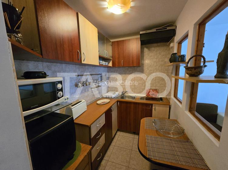 Garsoniera de vanzare mobilata utilata la parter in Vasile Aaron Sibiu - 9