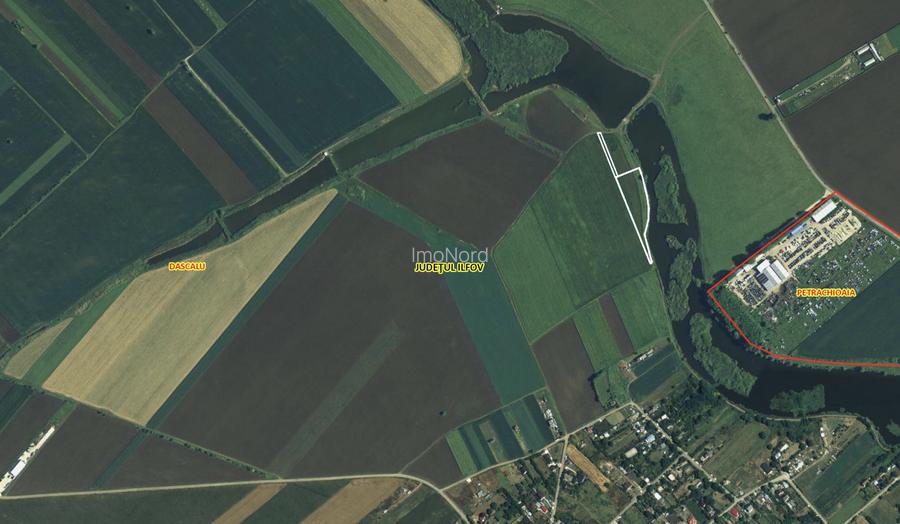 Creata  -  Dascalu teren de vânzare - 7567 mp cu dublu acces lângă lac - 2
