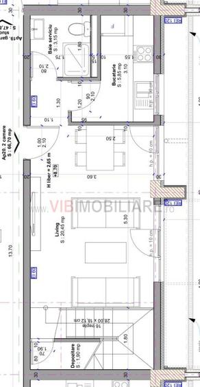 COMISION 0 - 2 Camere - Bloc nou - Etaj 3/4 - 5