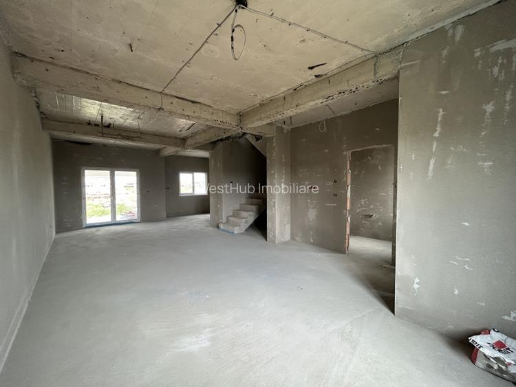 Duplex 4 camere, 123mp utili, 350mp teren in Mosnita Noua  - 2