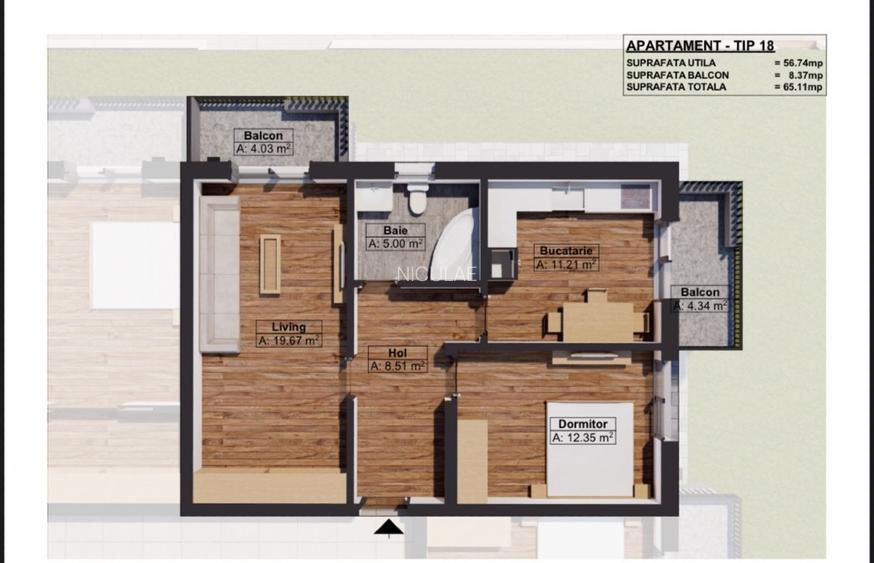 Vănd Apartament 2 Can Strada Trifoiului Dobroesti Fundeni  - 9