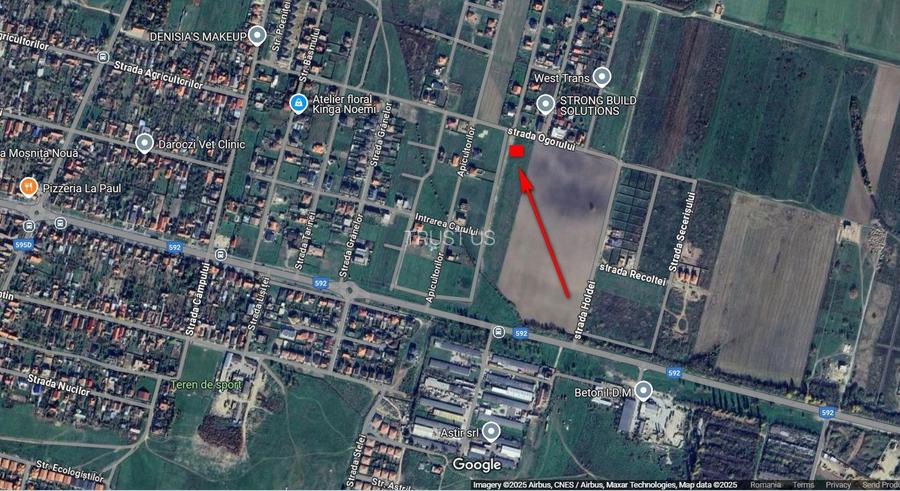 Comision 0%  Teren 818 mp pentru duplex | 2 fronturi stradale | Moșnița Noua - 4