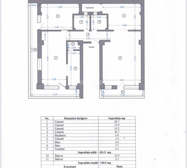 Apartament 4 camere Piata Chibrit/2 Locuri de parcare/5 minute metrou - 14