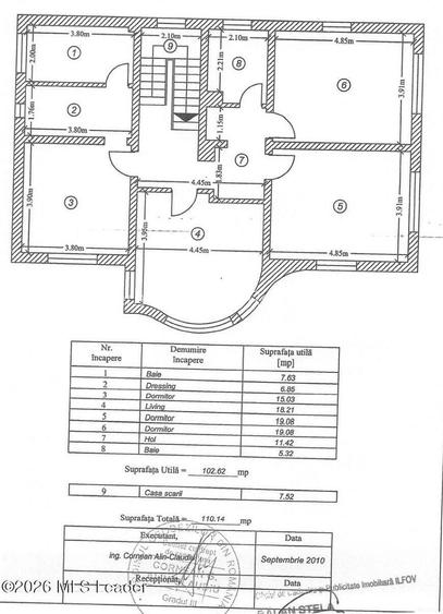 Casă individuală - 860 mp teren, 4 dormitoare si birou - 18