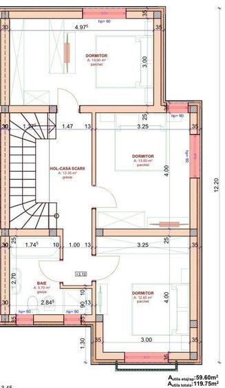 Pozitie excelenta. 4 Dormitoare. Bucatarie inchisa. - 3