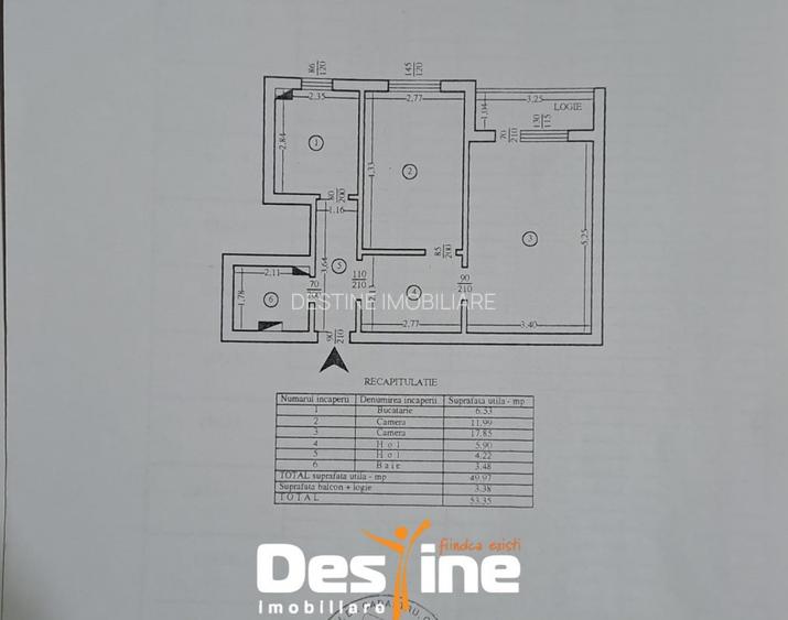 DACIA , apartament 2 camere, DECOMANDAT, 88.800 EURO - 9