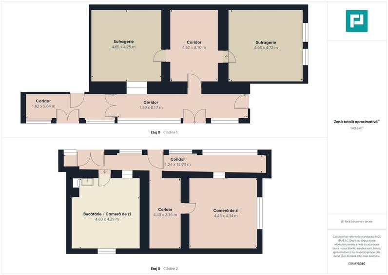 Proprietate cu 3 case din văiugă și teren în Nadab - 10