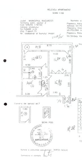 Apartament 3 camere | Bd. Dacia  | Et. 7/8 | 83 mp - 11