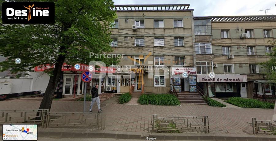 Apartament central cu 2 camere de 41 mp la etajul 2, baie cu geam, pe str. Arcu - 15