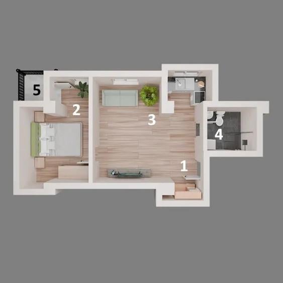 Apartamente GATA Otopeni central 2 camere, PARCARE SUBTERANA