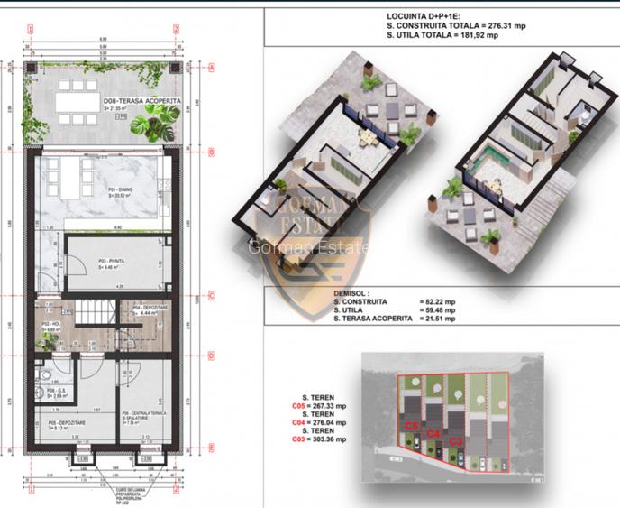 Vila D+P+1E , Ovidiu langa lac Alpha Villa Lake, parcare, gaze, 2 terase, 2 balc - 6