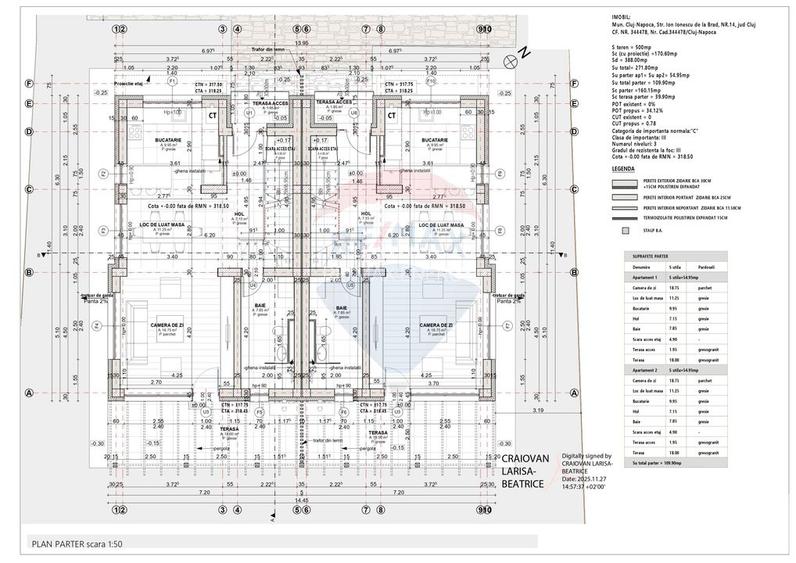 Duplex 5 camere, 60mp terase, zona linistita, comision 0 - 7