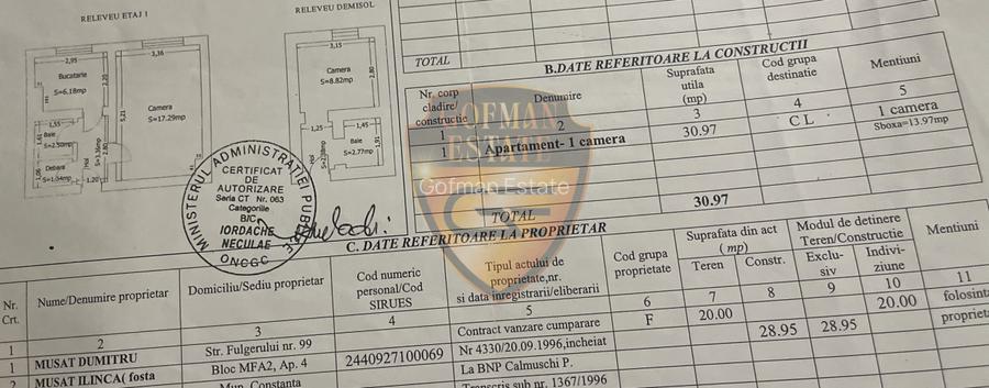 Duplex, 2 camere, INEL II, Academia Navala, 45 mp, centrala gaze, parter inalt - 25