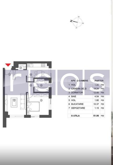 VANZARE 2 CAMERE 62MP | SOS NORDULUI | BLOC NOU 2024 | LOC PARCARE | - 10