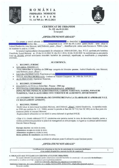 Platoul Bucegi zona Blana 2500mp intravilan construibil - TransBucegi - 9