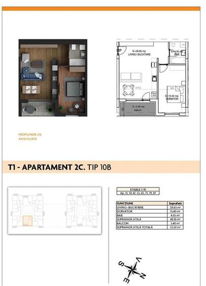 Aparatorii Patriei - Apartament 2 camere - 14
