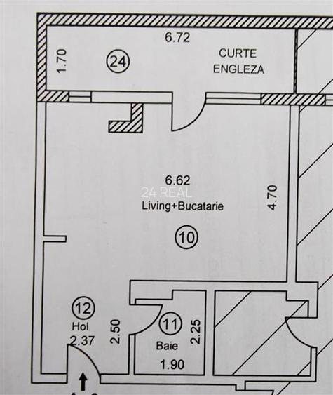 Garsoniera Demisol 52mp - terasa englezeasca - loc parcare inclus - 14