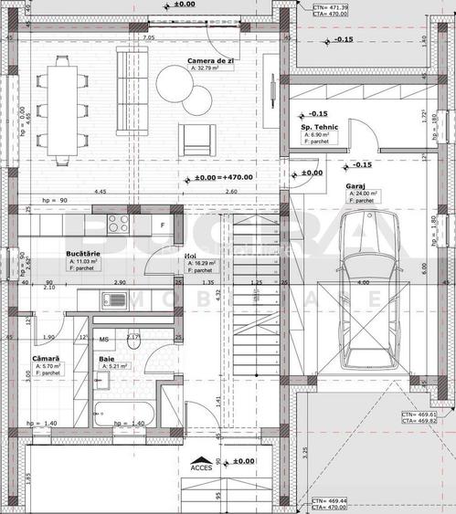 Casa individuala moderna 183 utili, teren 786 mp, garaj, zona Profi - 7
