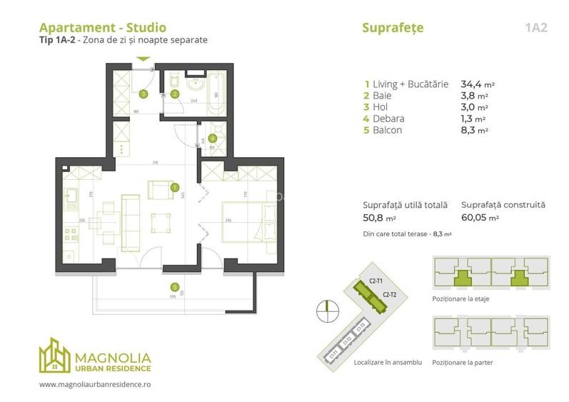 53E - Bucurestii Noi - Straulesti - Sisesti - Studio dublu 2024 - 2