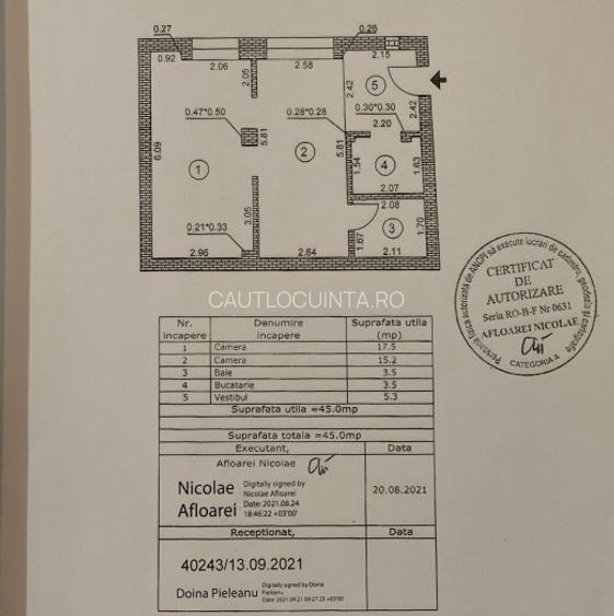 Apartament 2 cam|Sebastian|2 APARTAMENTE LA PRET DE UNUL VILA| METROU| - 12