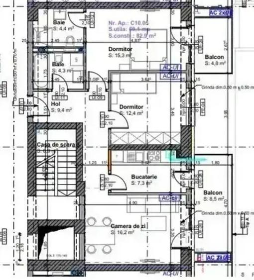 3 camere | cesiune | Estoria | 6 MINUTE METROU | finalizat - 5