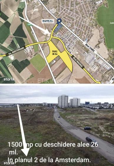 Teren 1500 mp 26 ml la strada Amsterdam - 2