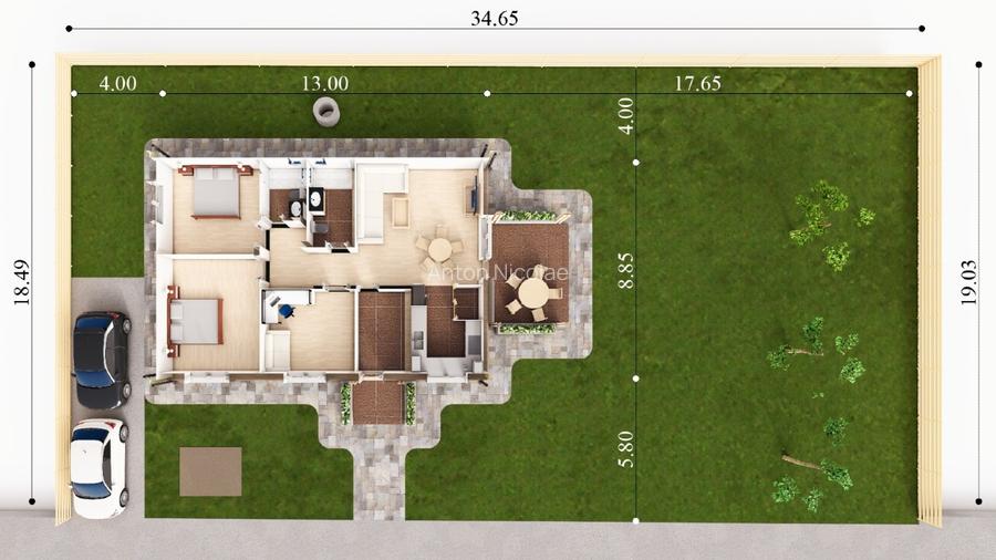 Casa Parter Izvorani, 105 mp utili, teren 650 mp, personalizabila - 6