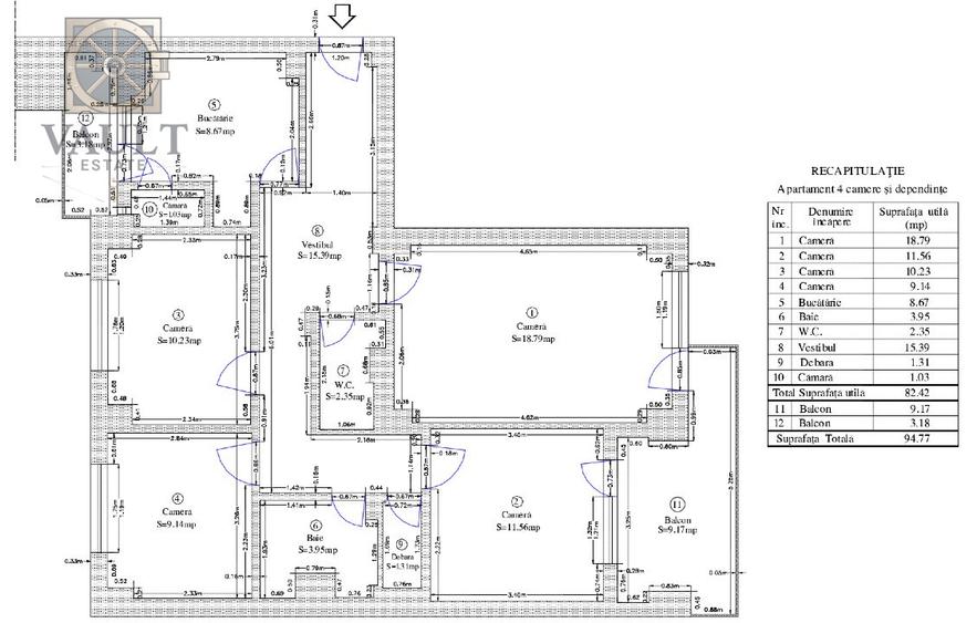 Apartament 4 camere-Decomandat-Parcul Circului - 1
