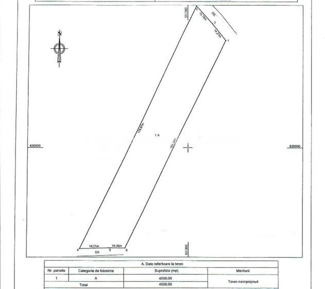 Teren extravilan cu deschidere la 2 drumuri - Miroslava 4500mp - 4