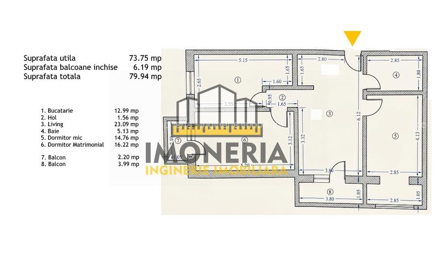 3 camere-parcari-0% comision-zona linistita-1.5 km Institut Oncologic Buc - 12