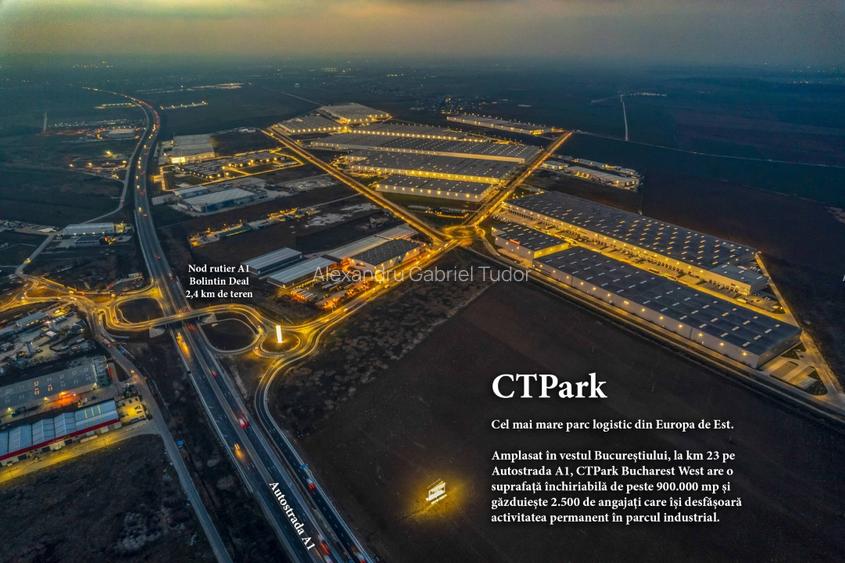 Teren intravilan construibil Bolintin Deal 5000 mp – dublă deschidere - 5