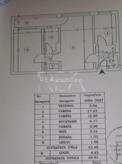 2 camere, 1/8, 50mp-Drumul Taberei-50m metrou Favorit - 7
